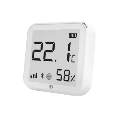 Humidity and Temperature Smart Sensor with 2-color screen / WIFI / Residential / Cloud P2P and local reading / Nest / Alexa